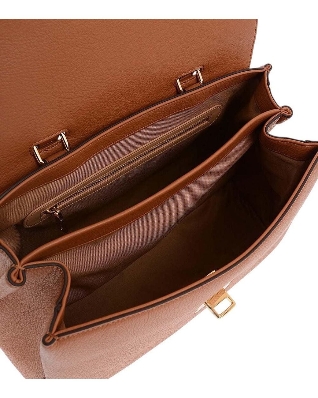 Love Moschino Brown Logo Large Shoulder Bag