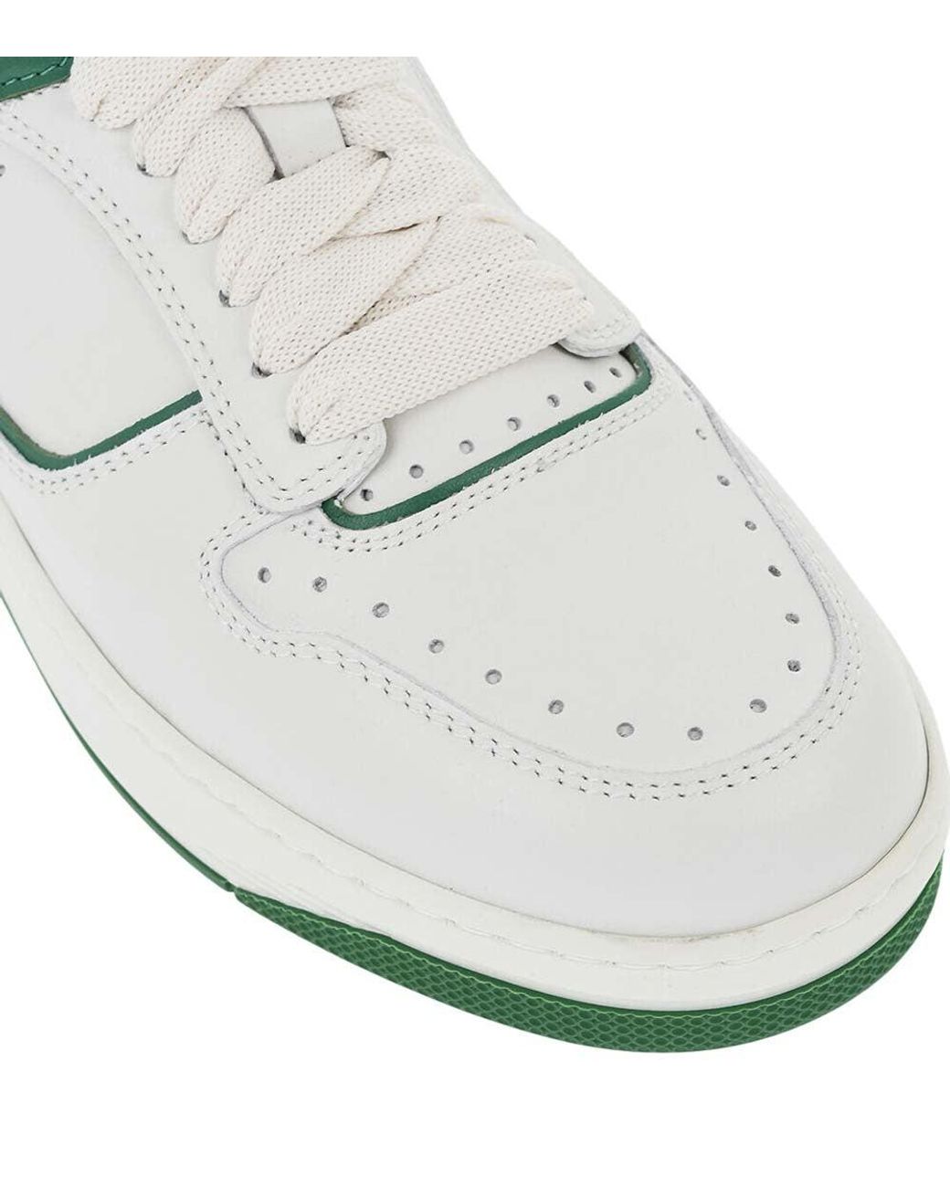 Santoni White Leather Sneakers for men