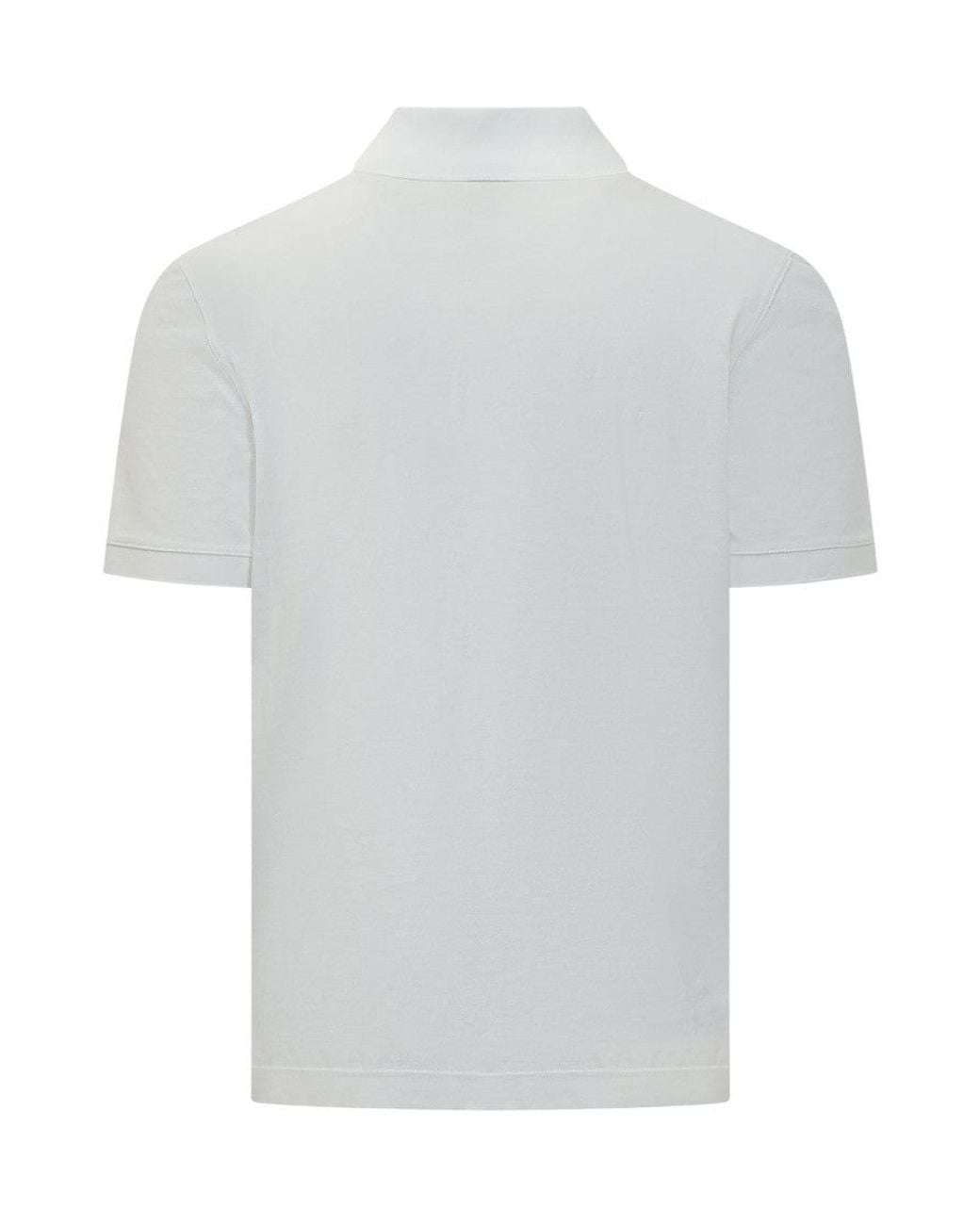 Boss White Solid Shirt Collar T-Shirt for men