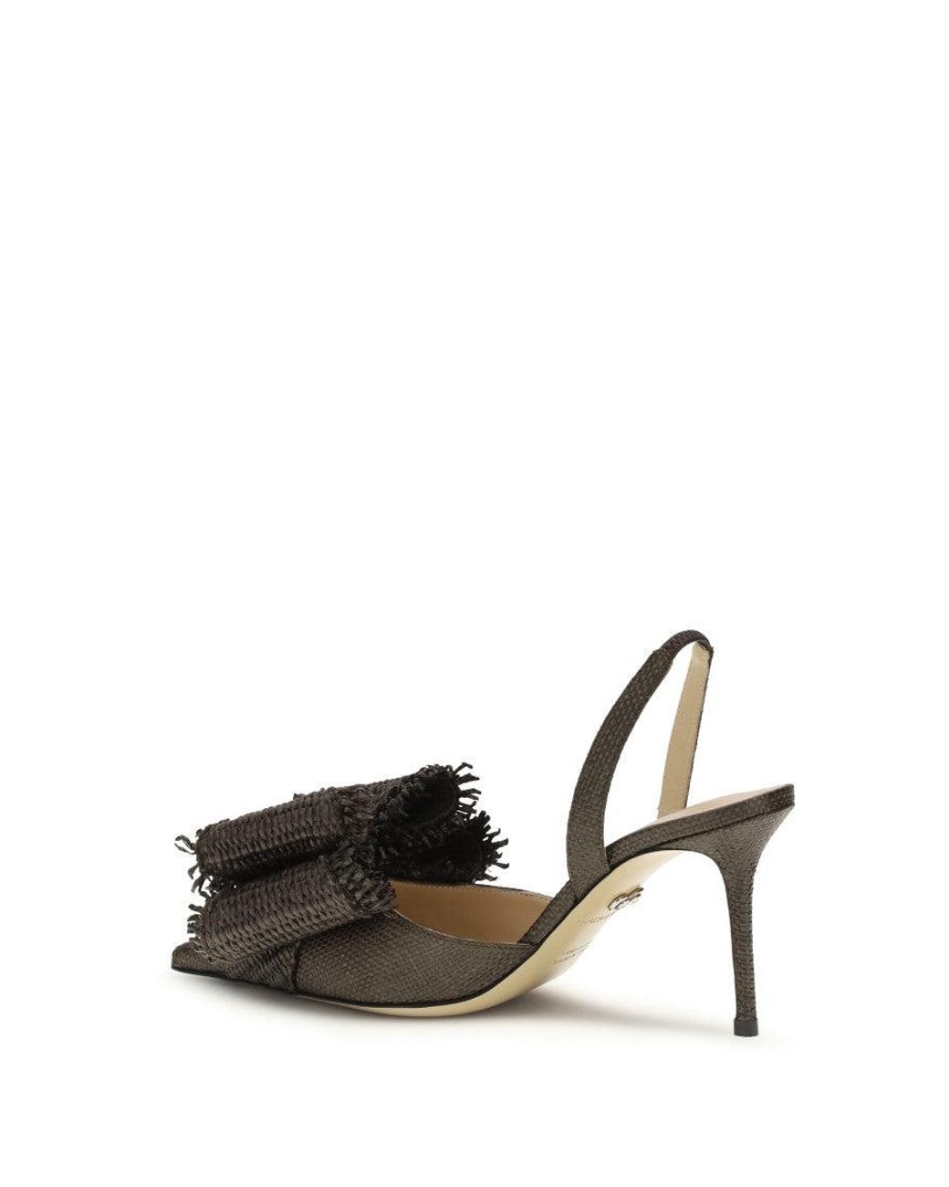 Mach & Mach Brown Woven Pumps