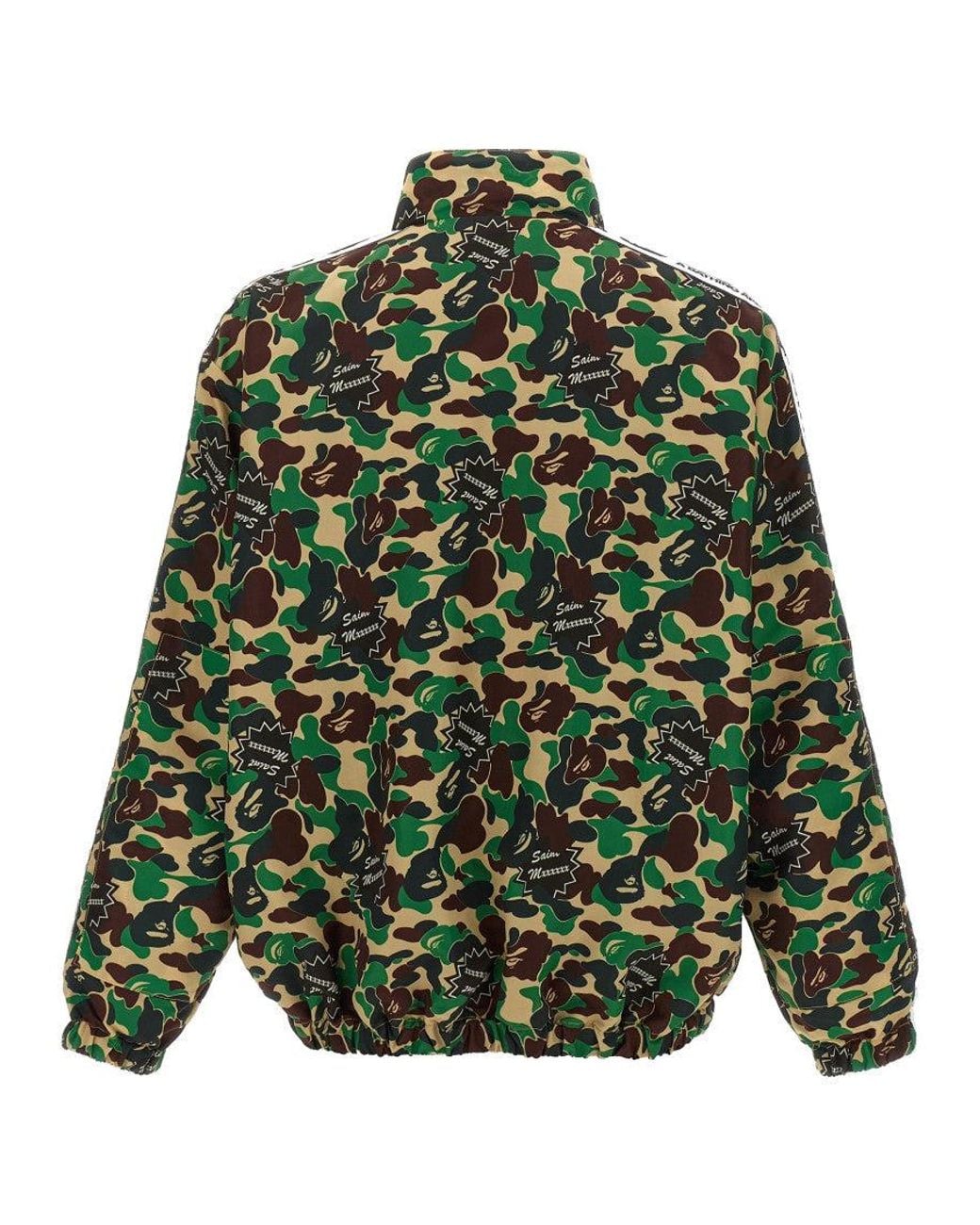 SAINT Mxxxxxx Green Camouflage Print Sweatshirt for men