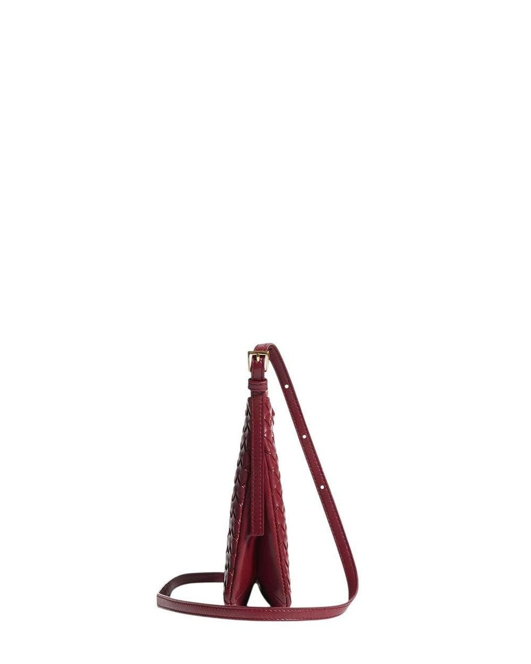 Bottega Veneta Purple Intrecciato Piccolo Medium Crossbody Bag