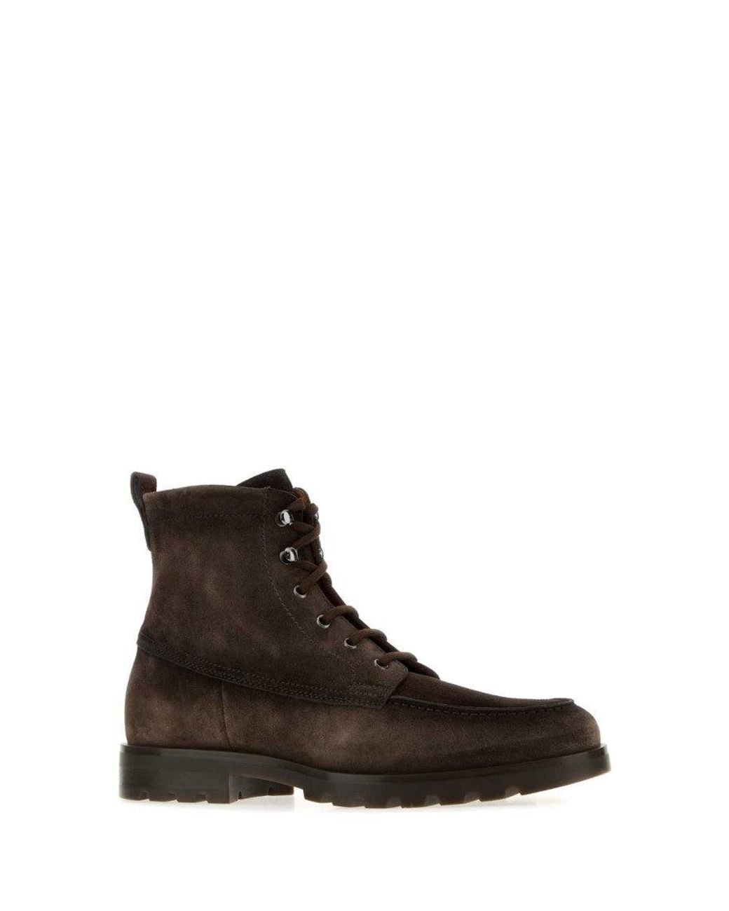 Santoni Brown Anfibio Boots for men