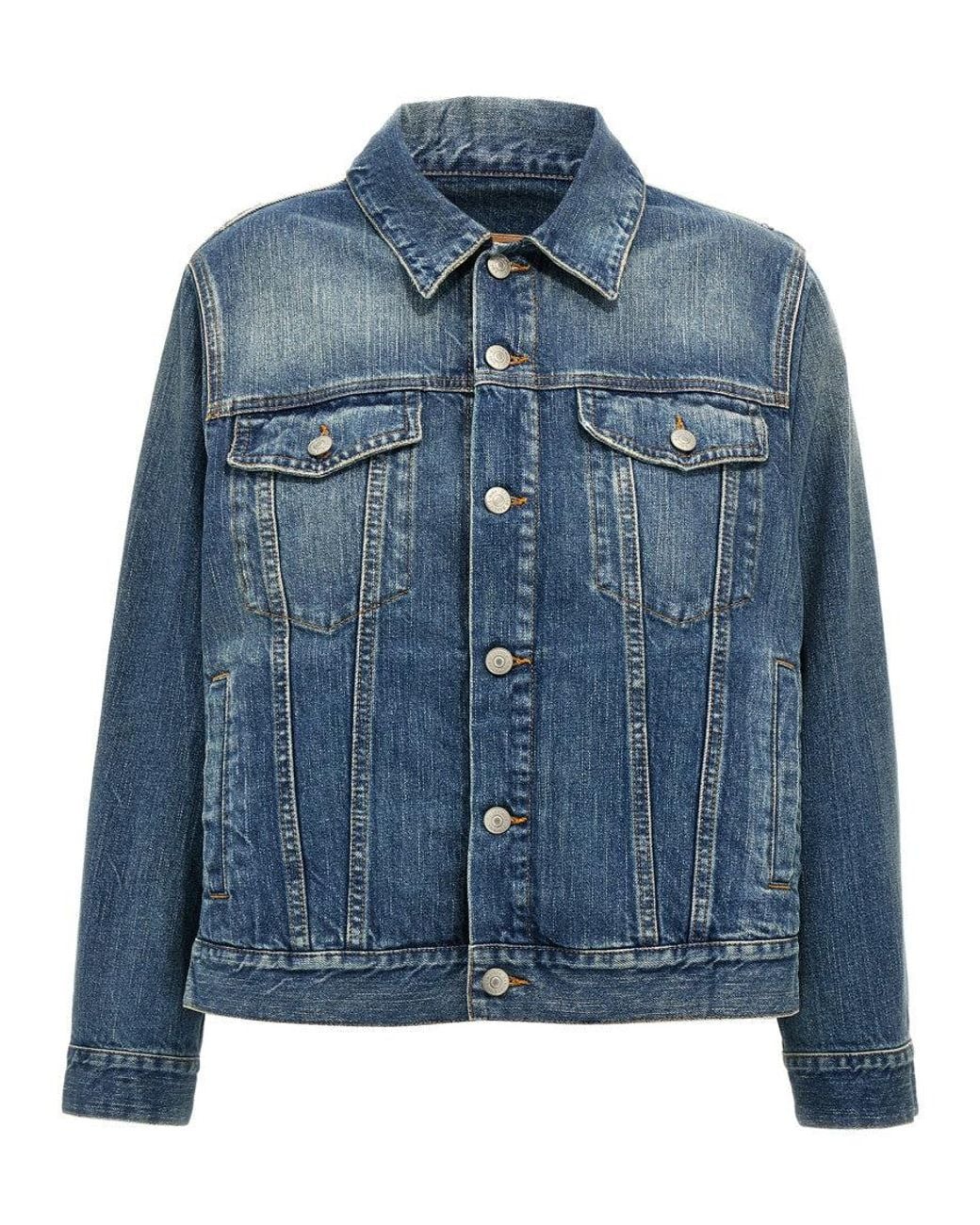 MM6 by Maison Margiela Blue Layered Denim Jacket