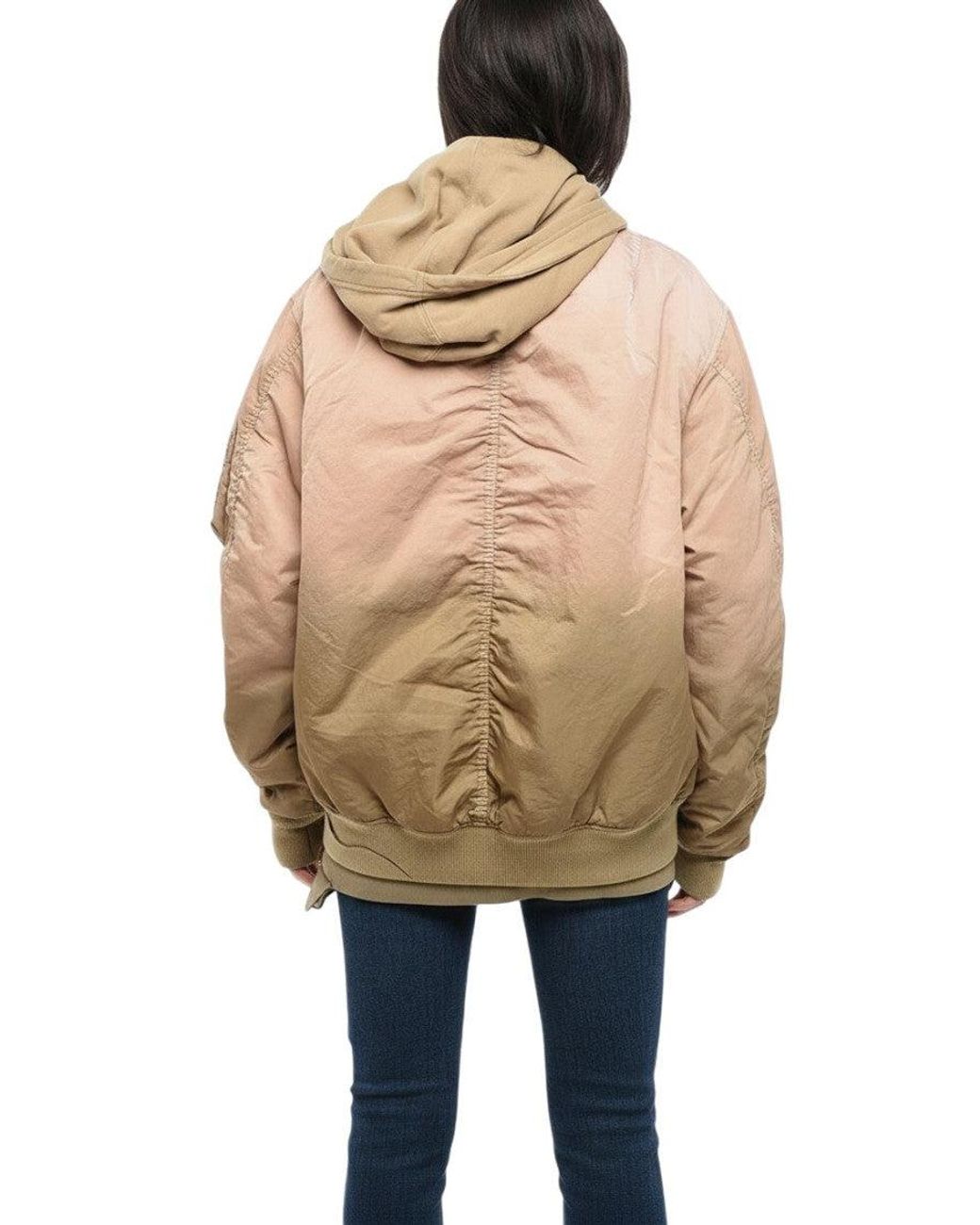 DIESEL Natural Dark Ombre Hood Jacket