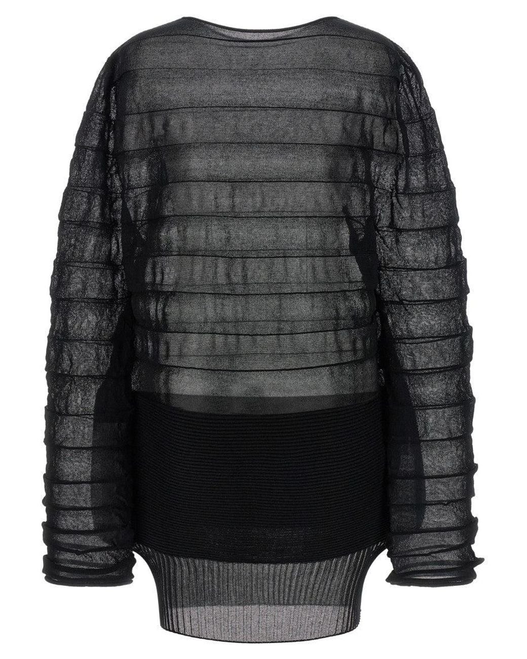 Issey Miyake Black 'Moving Knit' Top