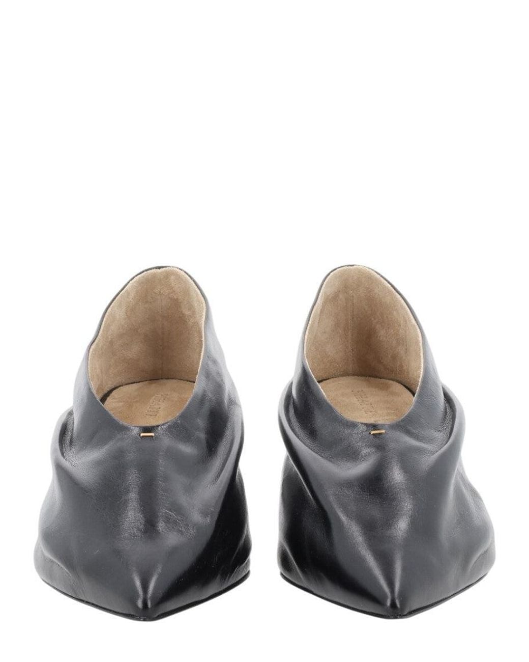 Khaite Black Leather Pumps
