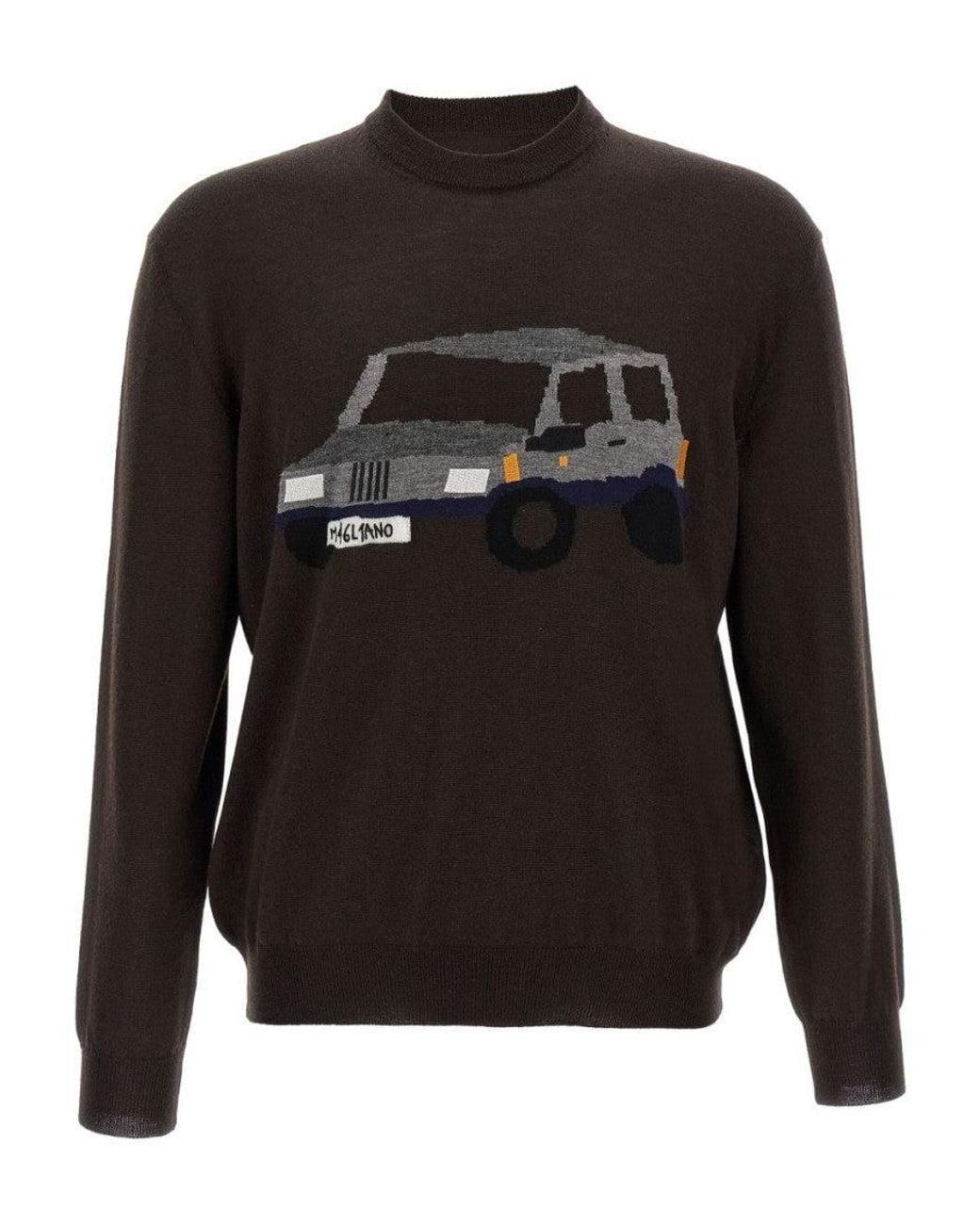 Magliano Black Wool Sweater for men