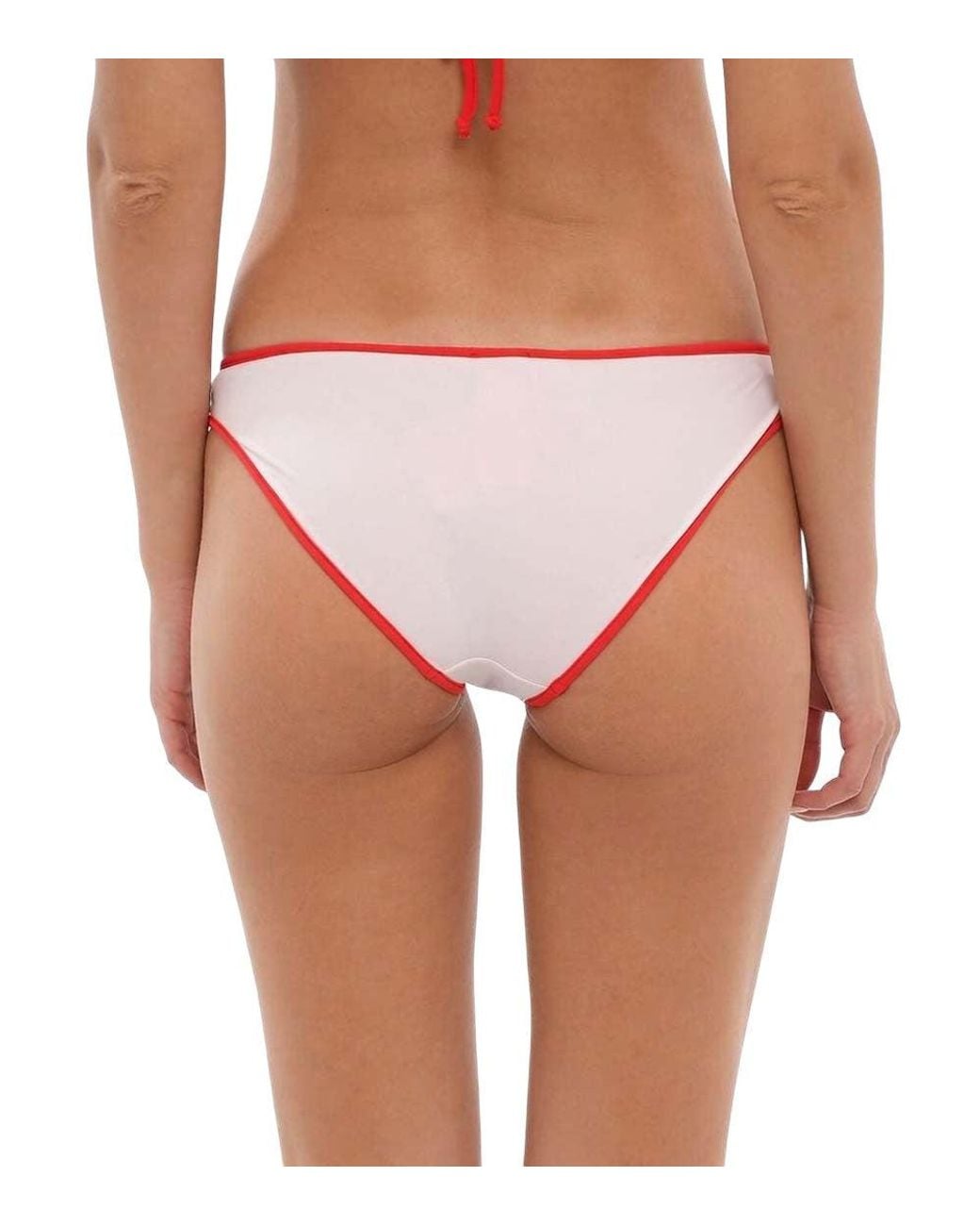DIESEL White Logo Bikini Bottom Swimwear