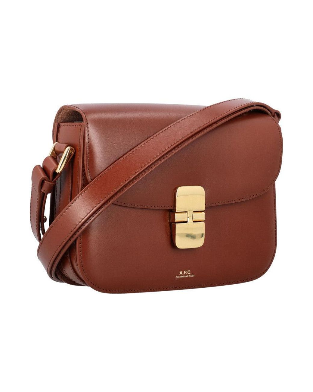 A.P.C. Brown Grace Small Crossbody Bag