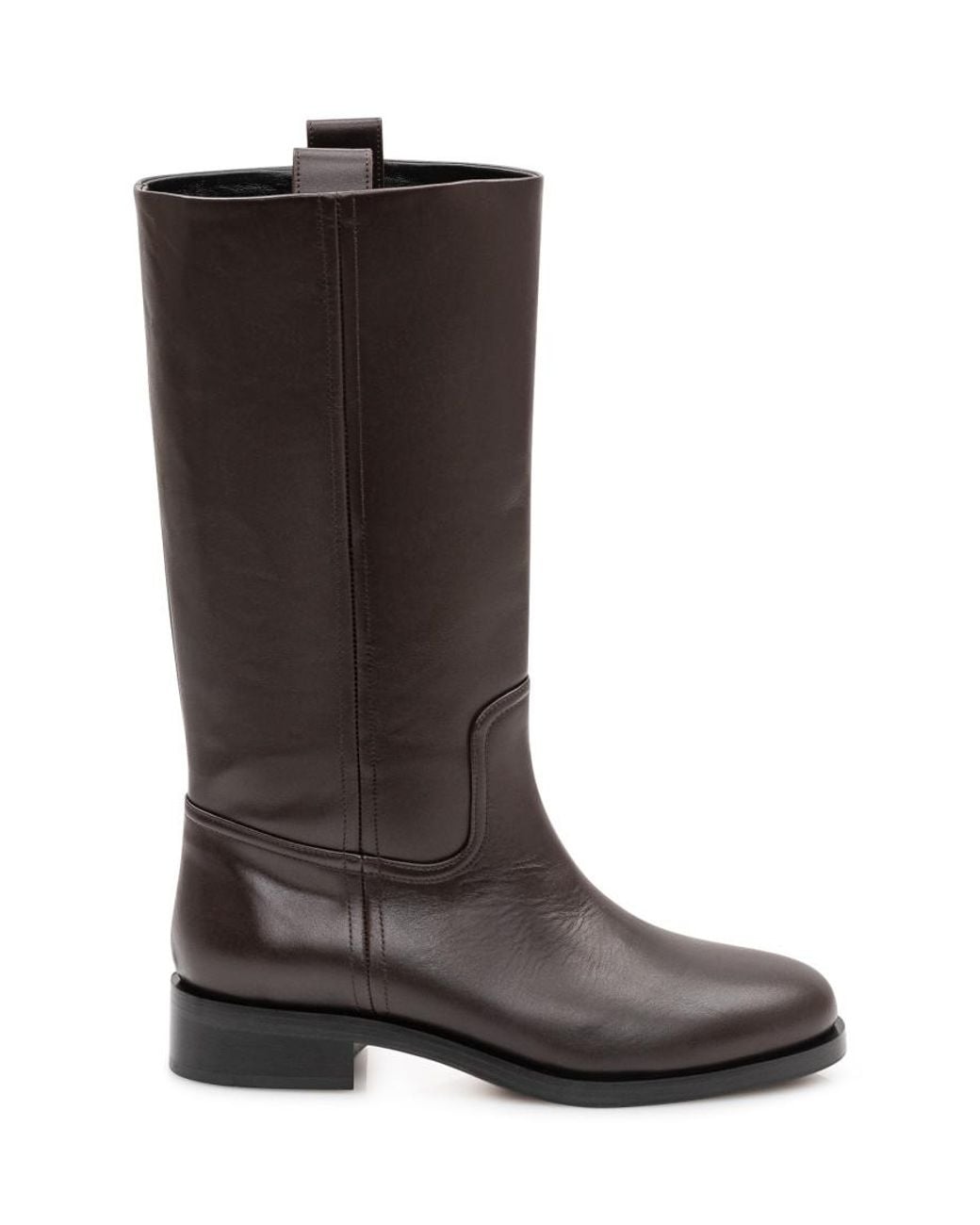 Aeyde Brown Leather Classic Boots