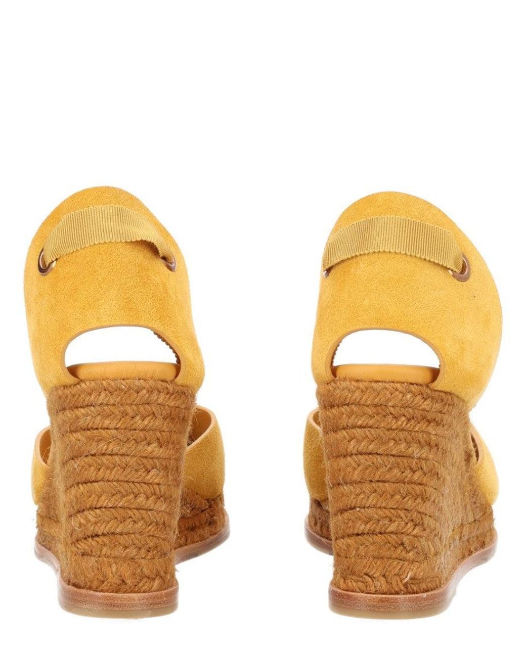 Castaner Metallic Solid Camila Wedges
