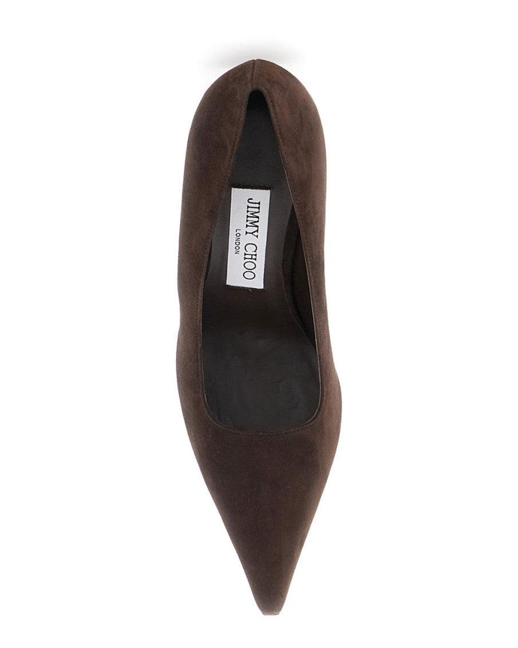 Jimmy Choo Brown Dark Slip On Pumps