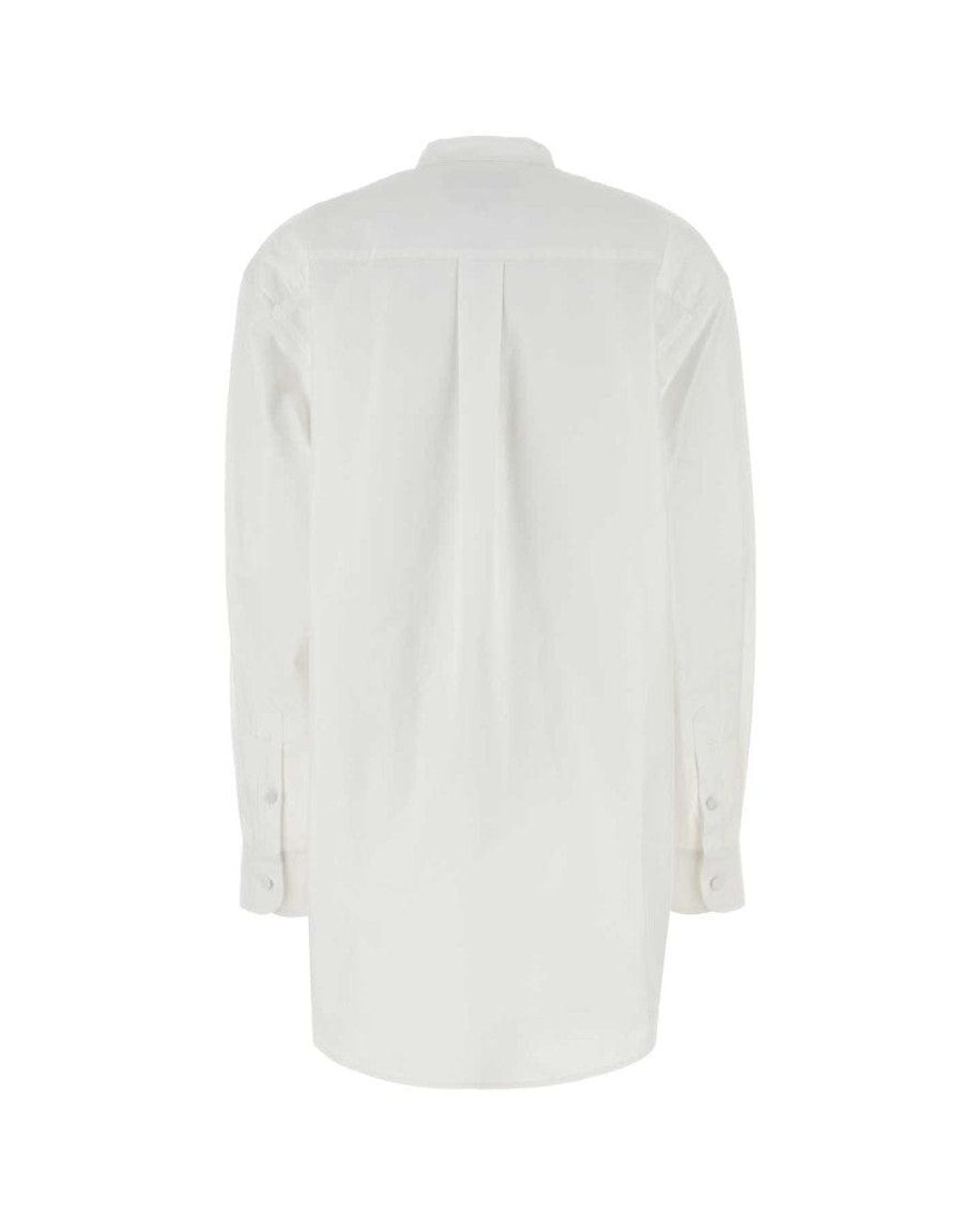Gucci White Poplin Shirt With Details