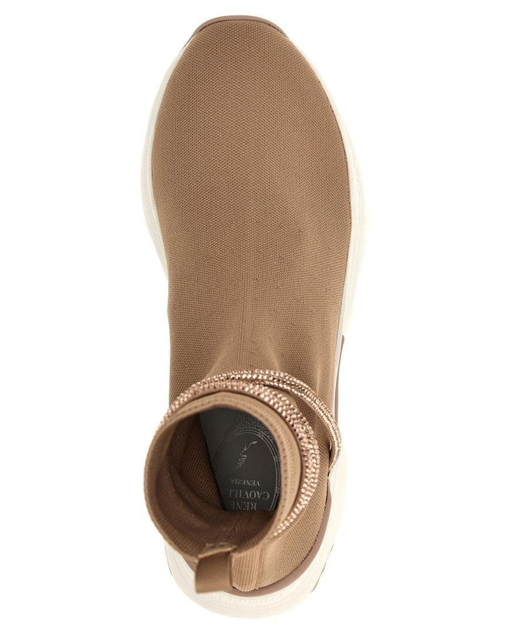 Rene Caovilla Brown Cleo Running Sneakers