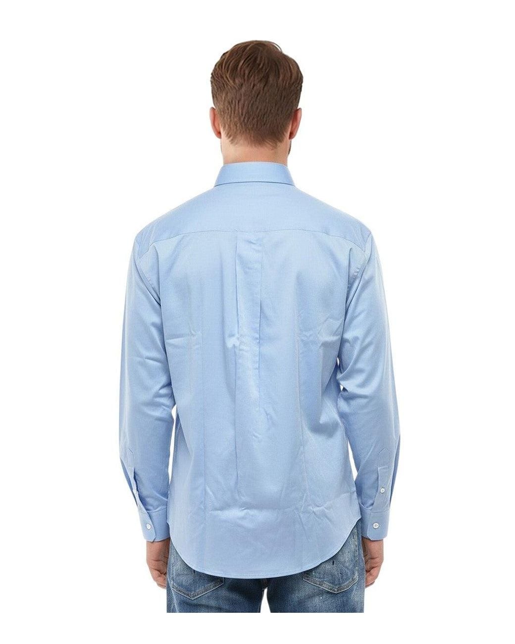 DSquared² Blue Sky Relaxed Solid Shirt for men