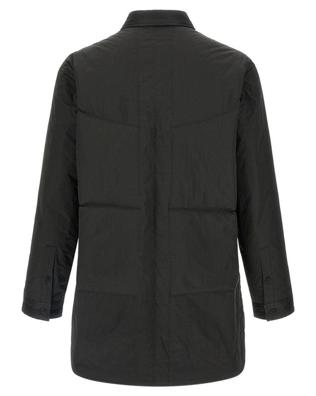 Yohji Yamamoto Black Padded Overshirt for men