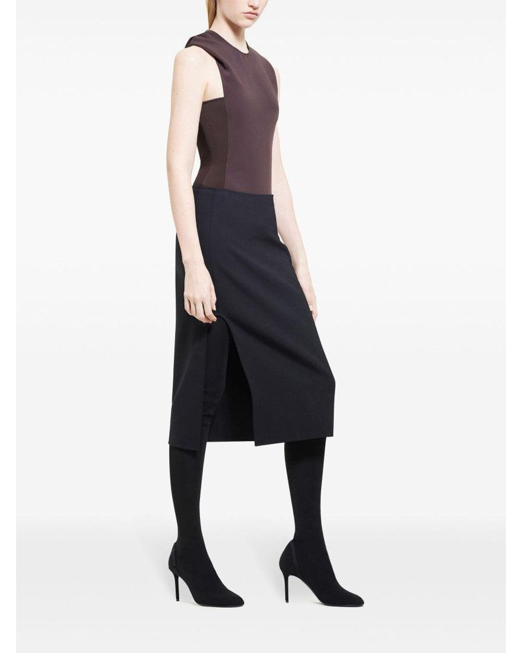 Courreges Purple Dark Illusion Hooded Bodysuit