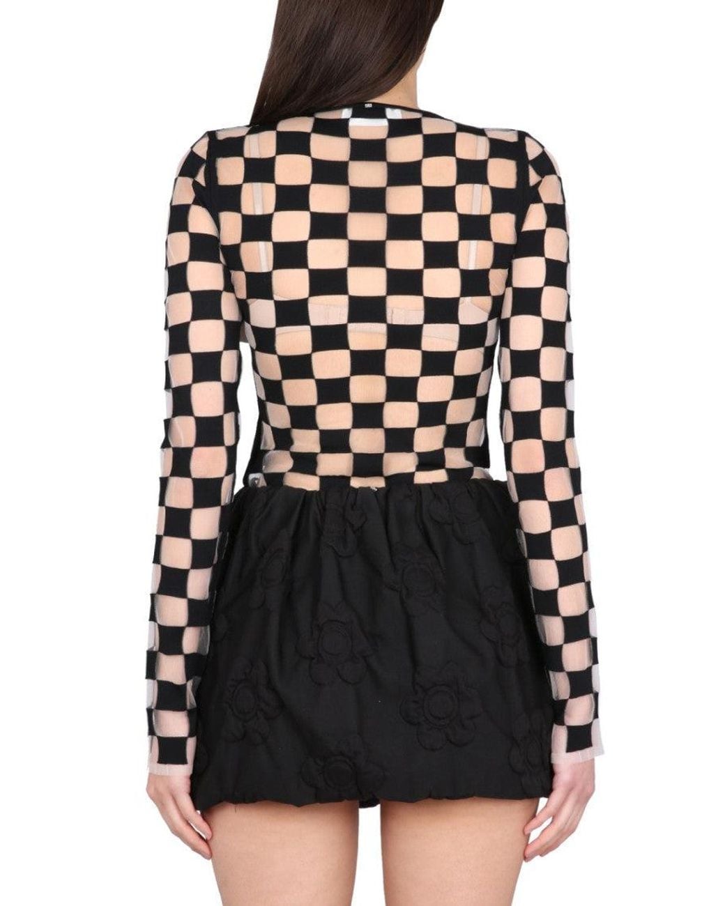 Max Mara Black Crew Neck Top