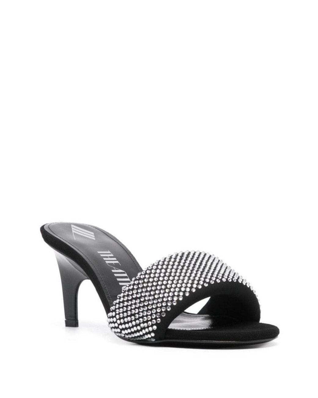 The Attico Black Slip On Heels