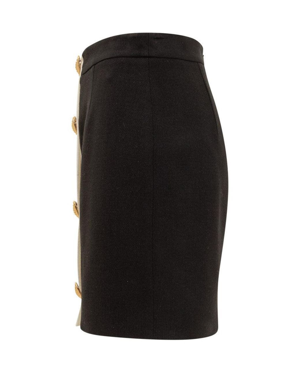 Moschino Black Embellished Mini Skirt