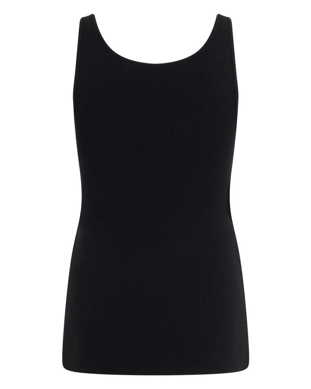 Totême Black Scoop Neck Top
