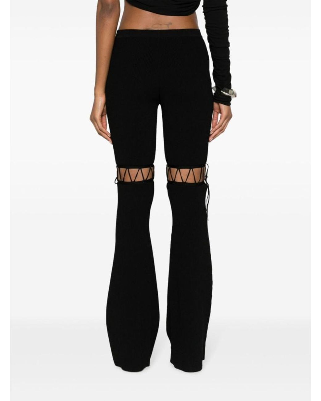 Nensi Dojaka Black Flared Pant
