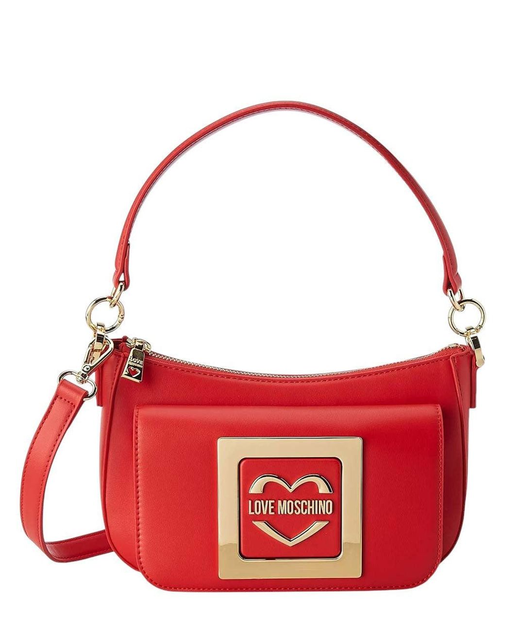 Love Moschino Red Logo Small Shoulder Bag