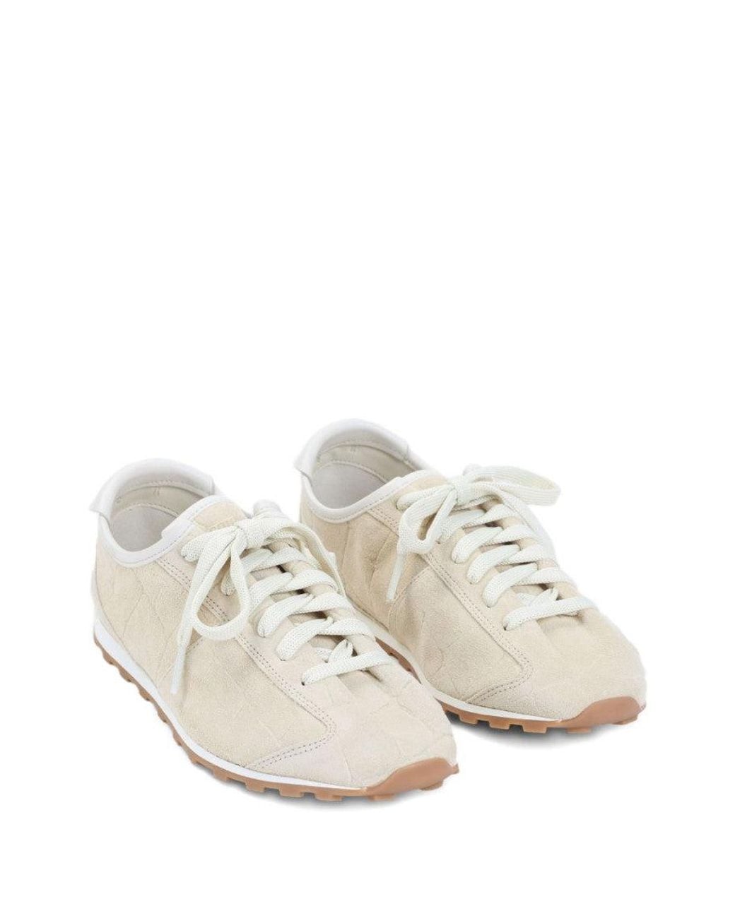 Jacquemus White Off Lace Up Sneakers