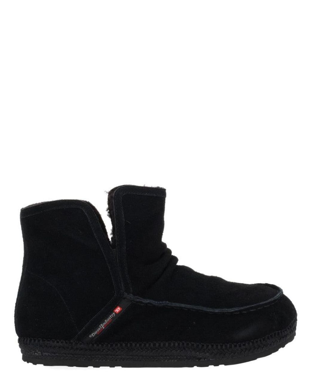 DIESEL Black Slip-On Boots for men