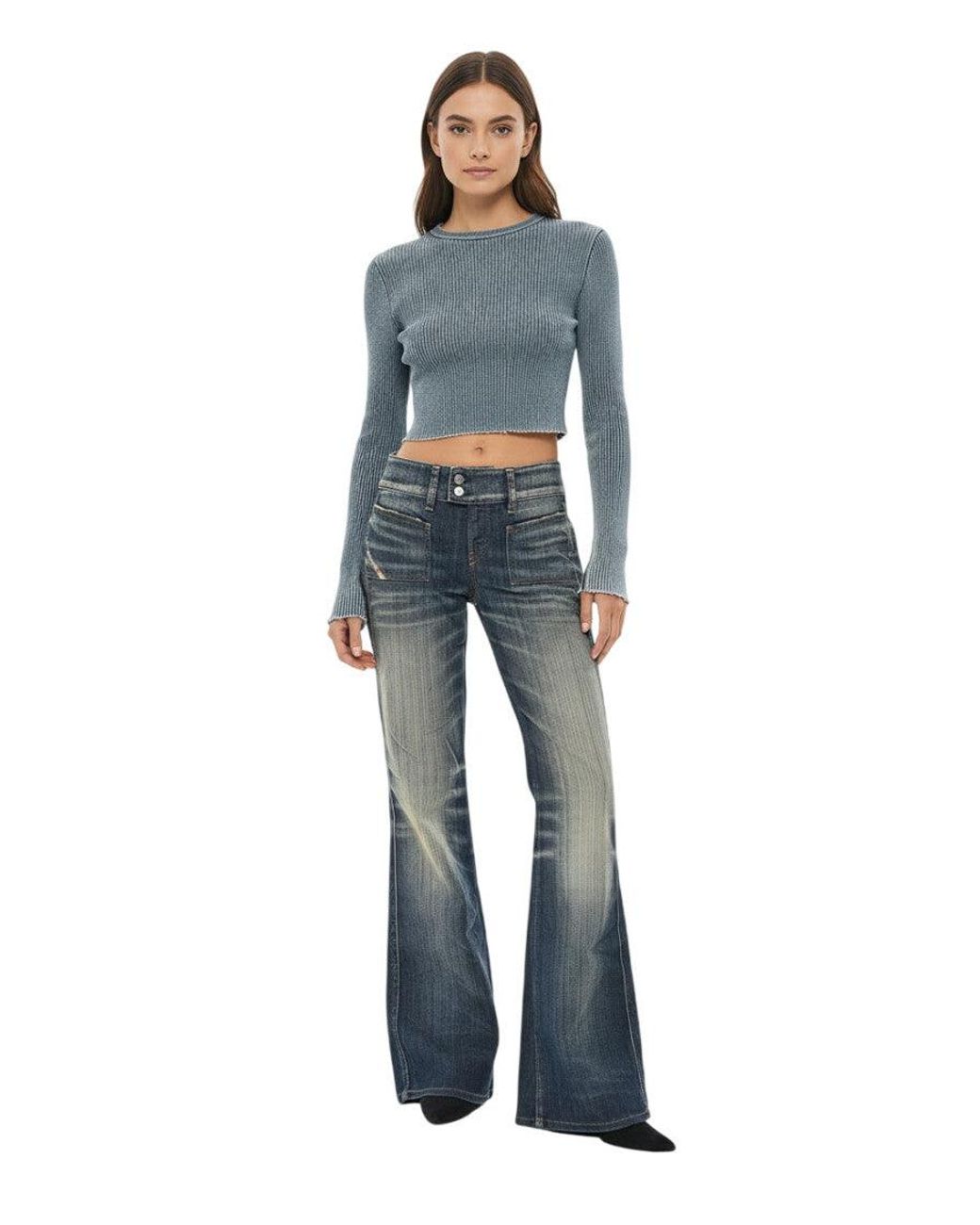 DIESEL Blue Light Low Rise Jeans