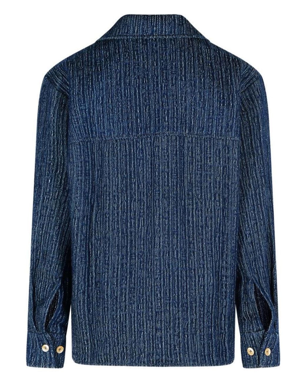 Séfr Blue Textured Shirt for men