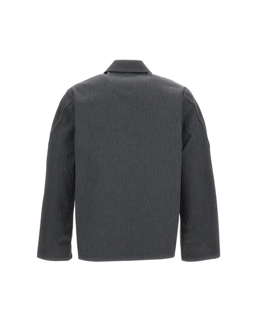 Givenchy Gray Shirt Collar Jacket for men