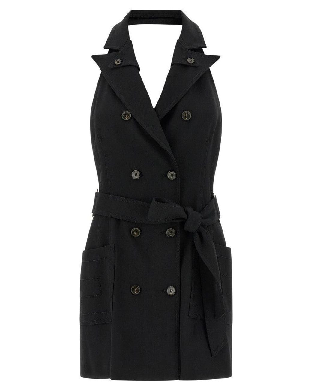 Elisabetta Franchi Black Vest Dress