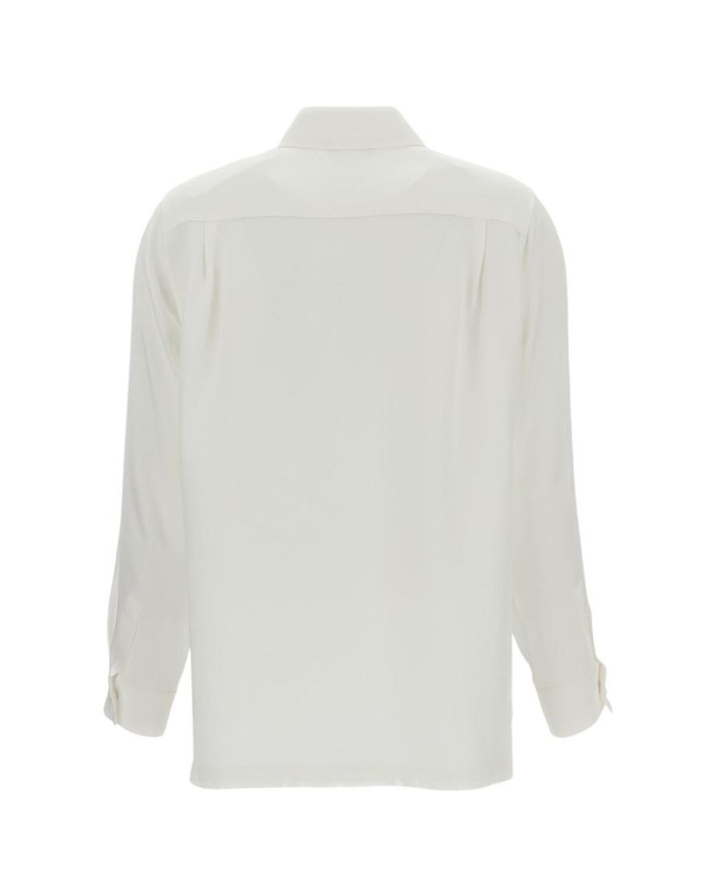 Max Mara White Regular Solid Shirt