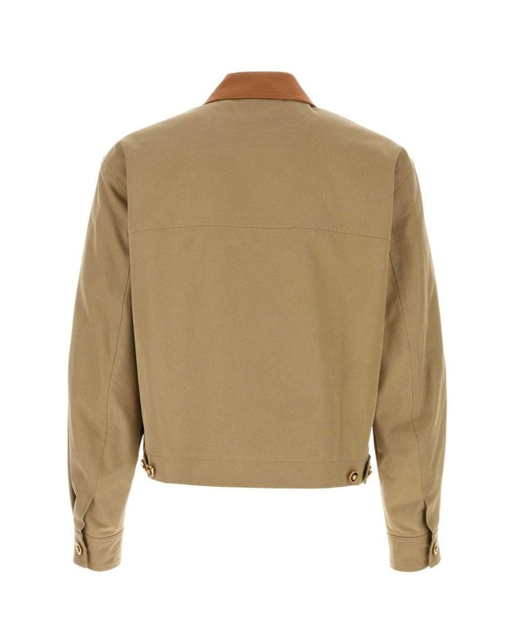 Versace Natural Shirt Collar Jacket for men