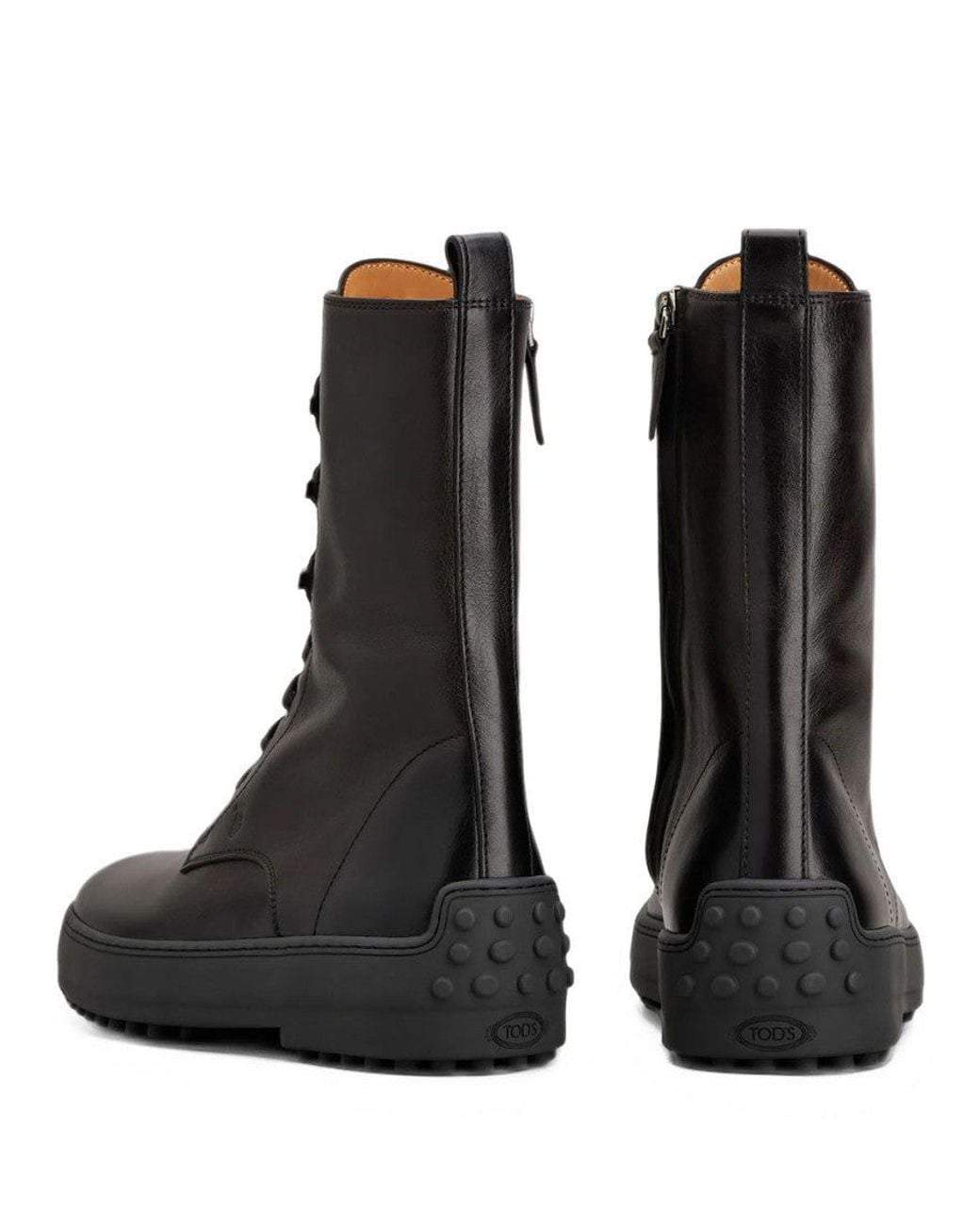 Tod's Black Gommino Leather Boots
