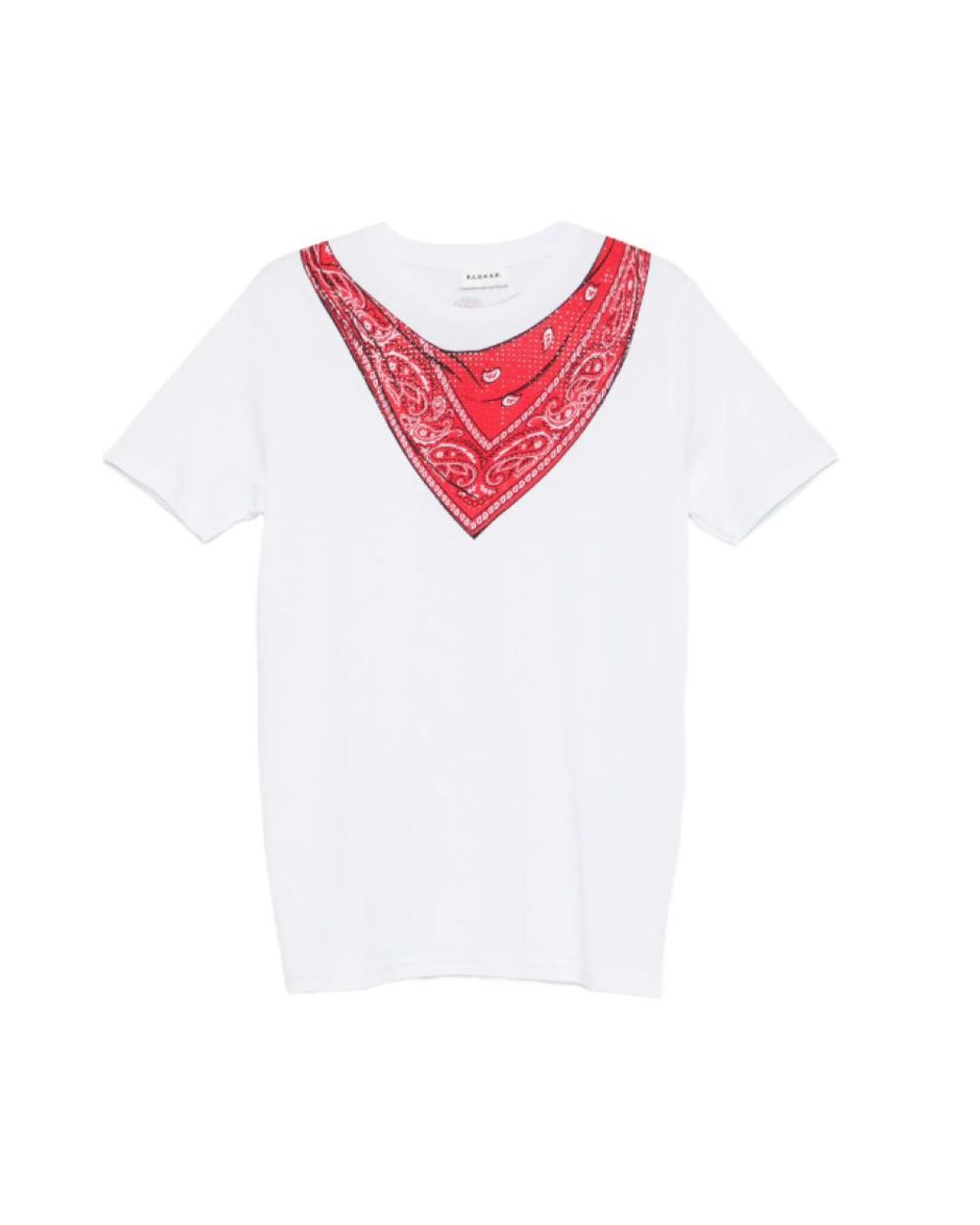 P.A.R.O.S.H. Red V-Neck Printed T-Shirt