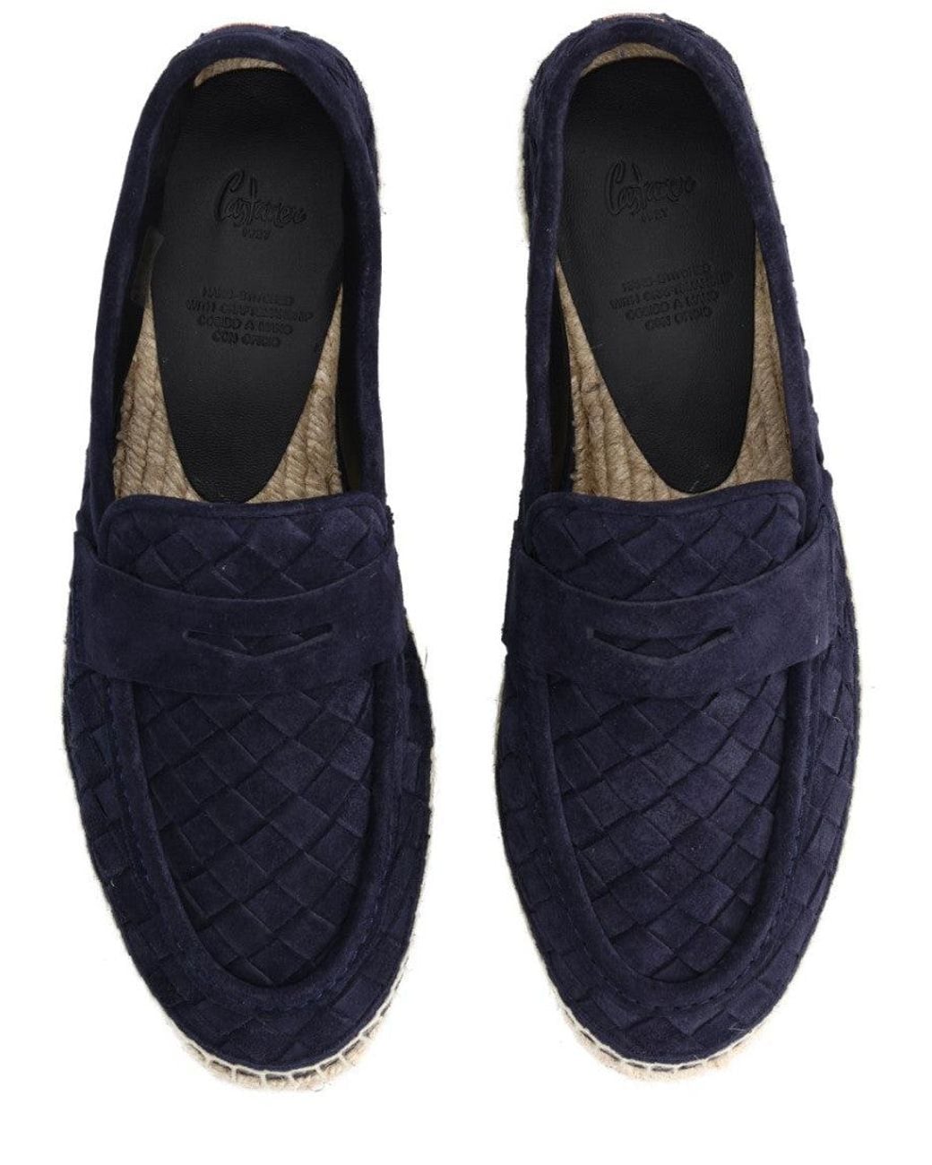 Castaner Blue Woven Espadrille Loafers for men