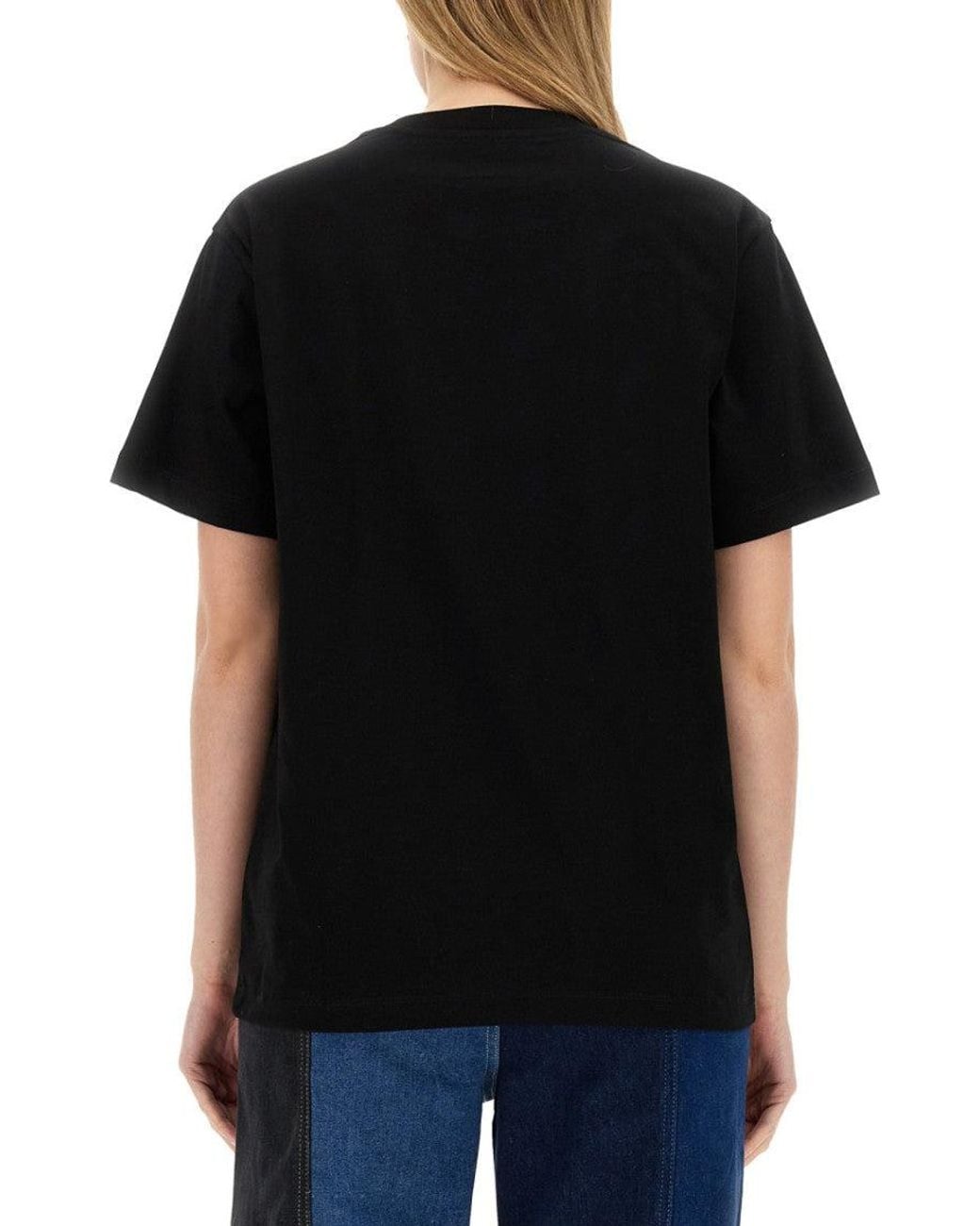 Moschino Black Graphic Crew Neck T-Shirt
