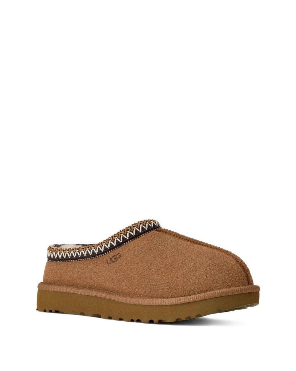 Ugg Brown Suede Logo Slippers