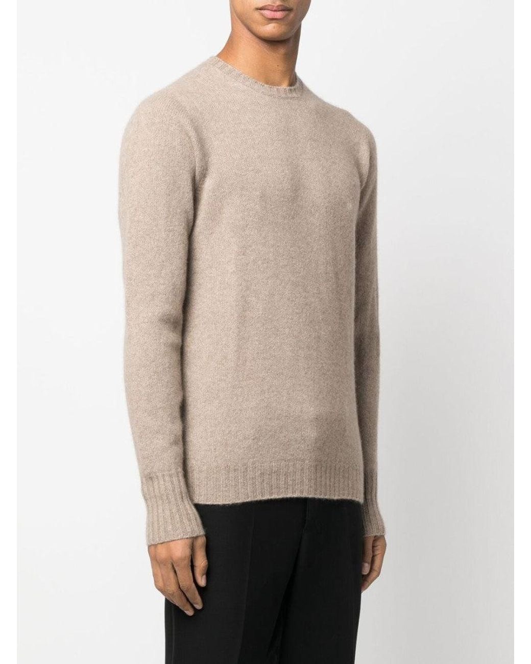 Drumohr Natural Long Sleeves Knitted Sweater for men