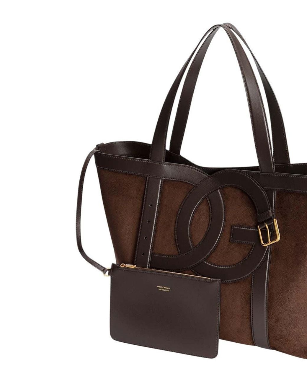 Dolce & Gabbana Brown 3.5 Logo Large Tote