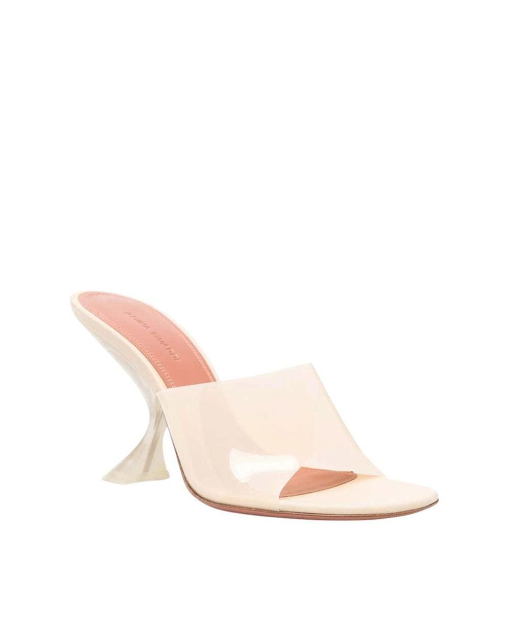 AMINA MUADDI Natural Slip-On Taylor Heels