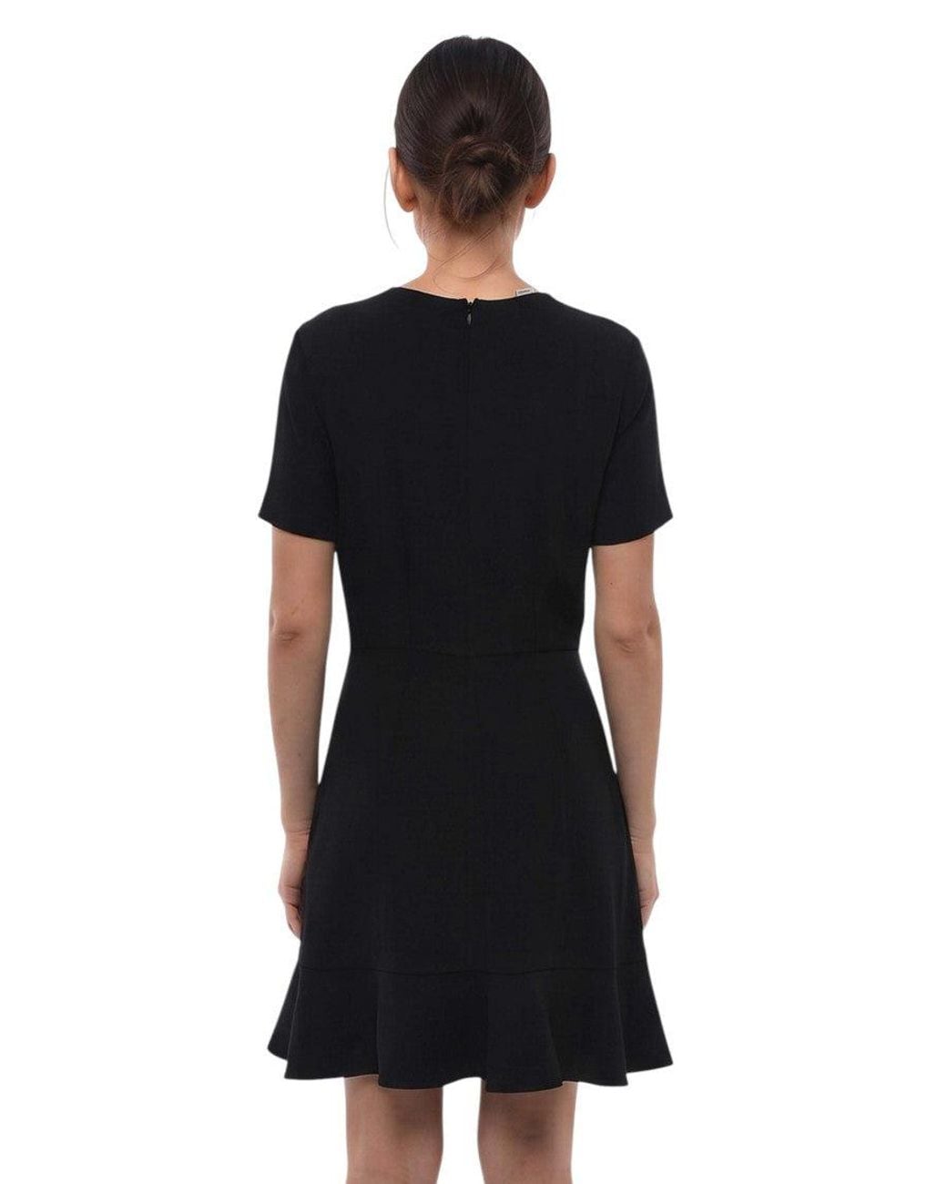 Stella McCartney Black Round Neck Mini Dress
