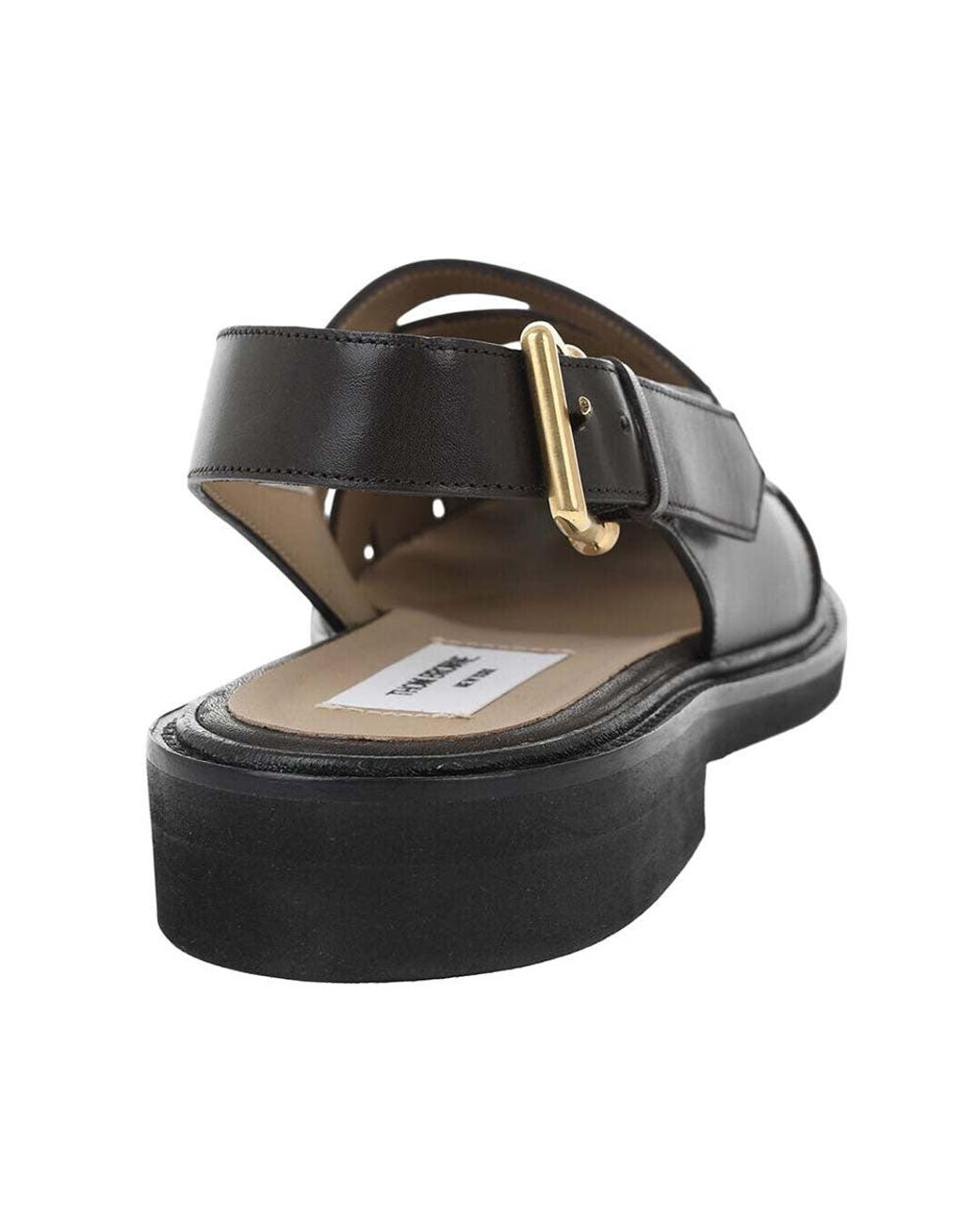 Thom Browne Black Woven Fisherman Sandals for men