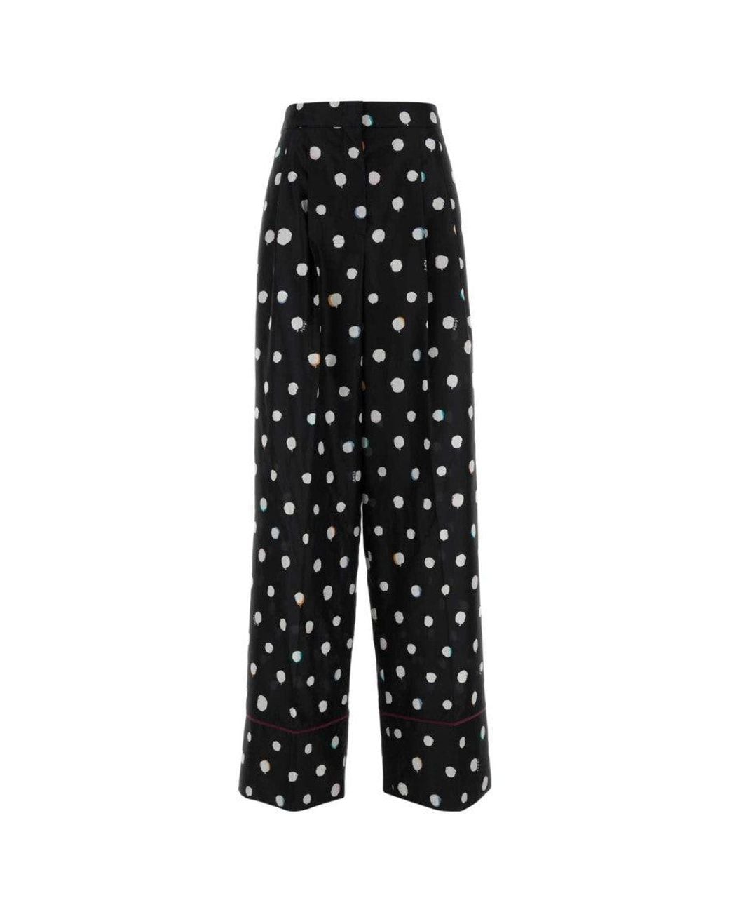 Fendi Black Relaxed Flat Front Pant