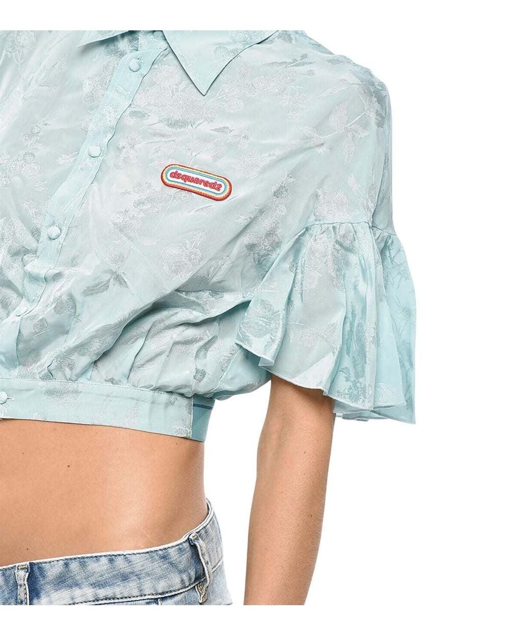 DSquared² Blue Regular Jacquard Shirt