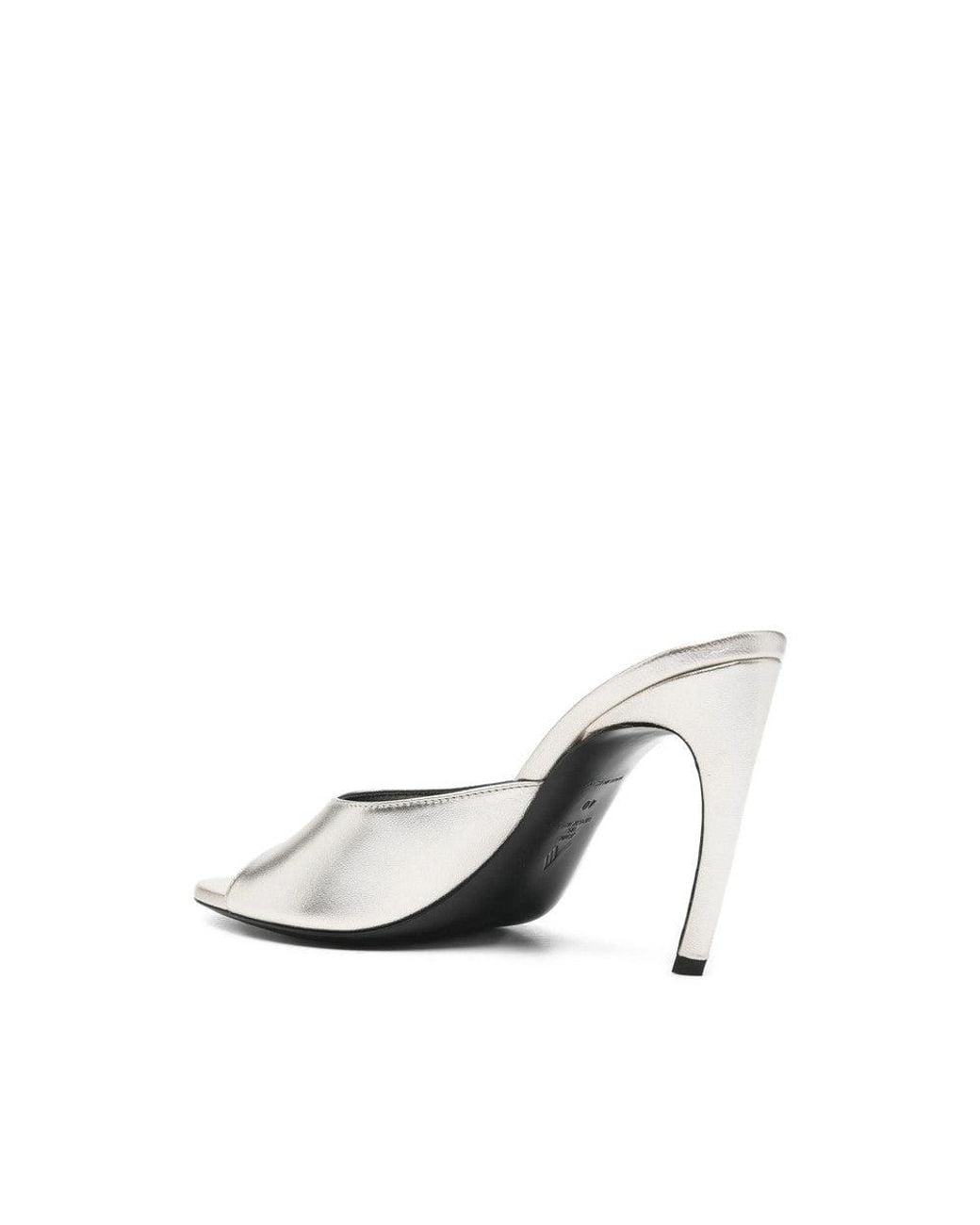 The Attico Metallic Laminated Slip-On Heels