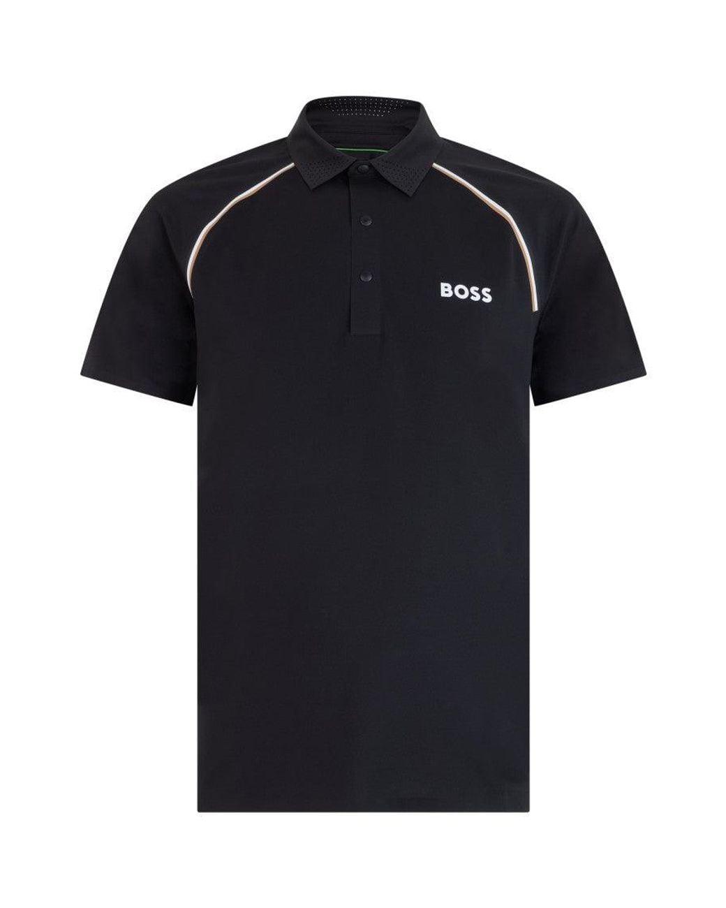 Boss Black Shirt Collar Logo Polo for men